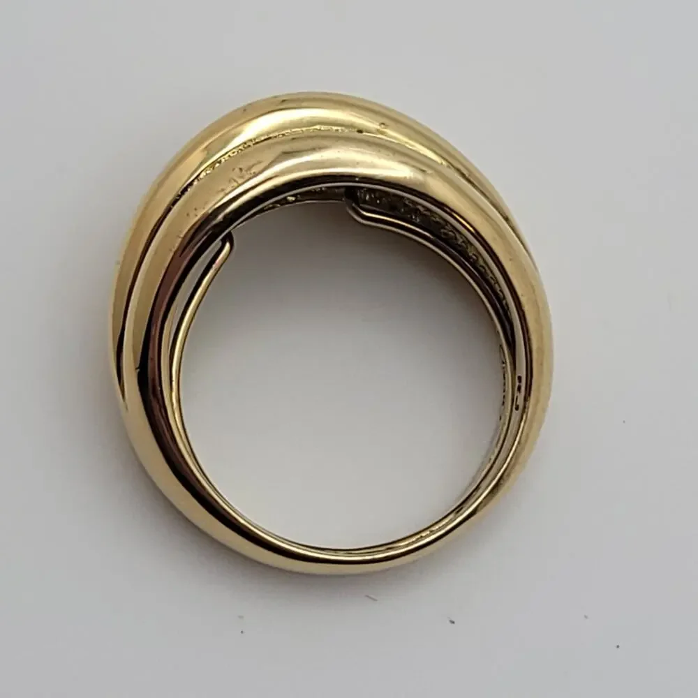 Avon Dome Shaped Gold-tone Ring Size 7 New Old Stock